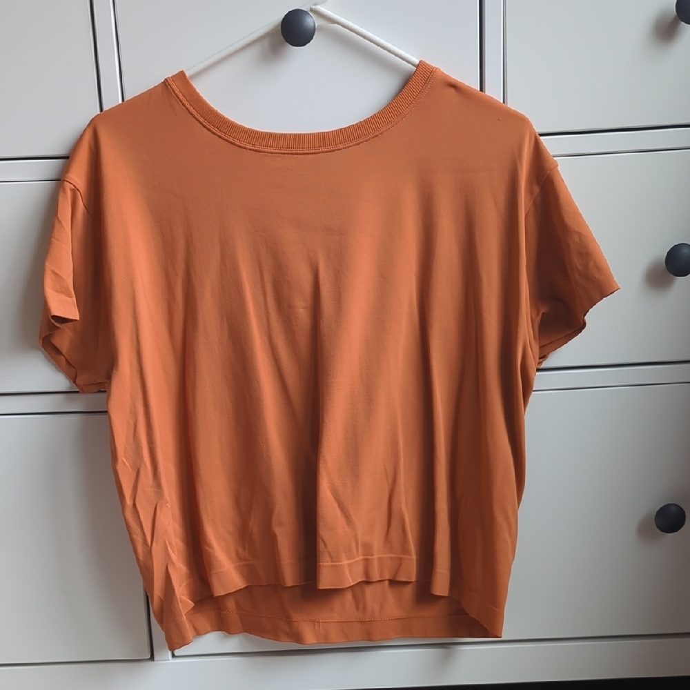 NWOT Athleta Orange Boxy Relaxed T-Shirt